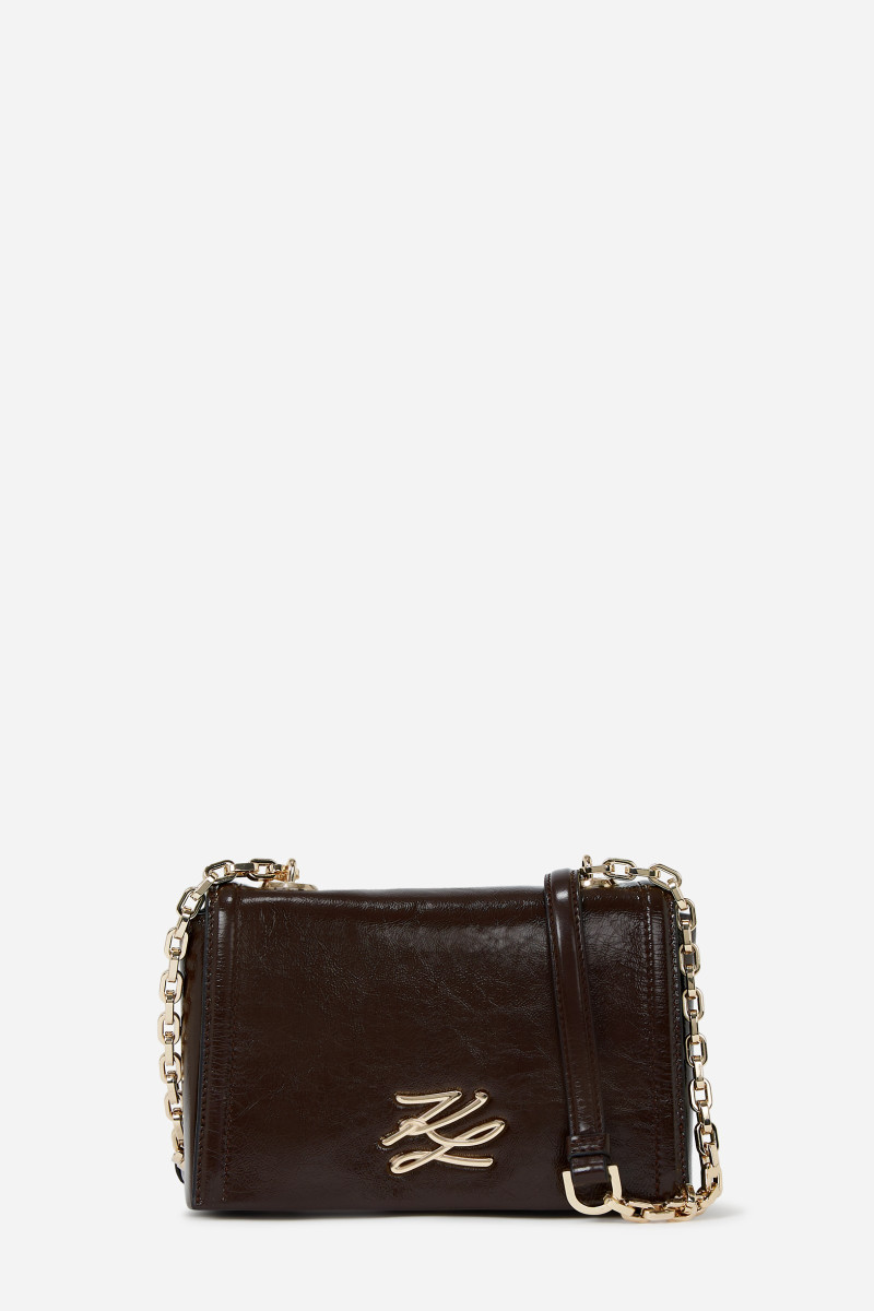 Levně Crossbody karl lagerfeld k/autograph sm cb naplak tobacco