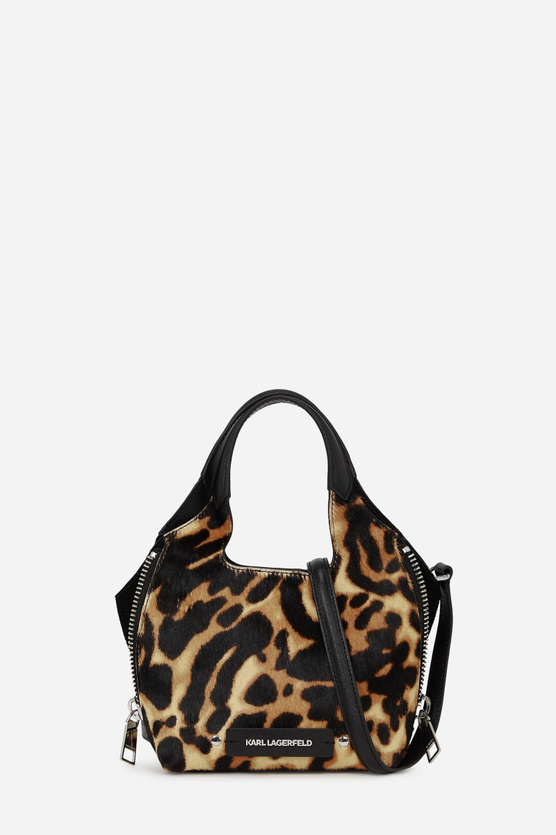 Levně Kabelka karl lagerfeld k/hardware mini tote leopard leopard