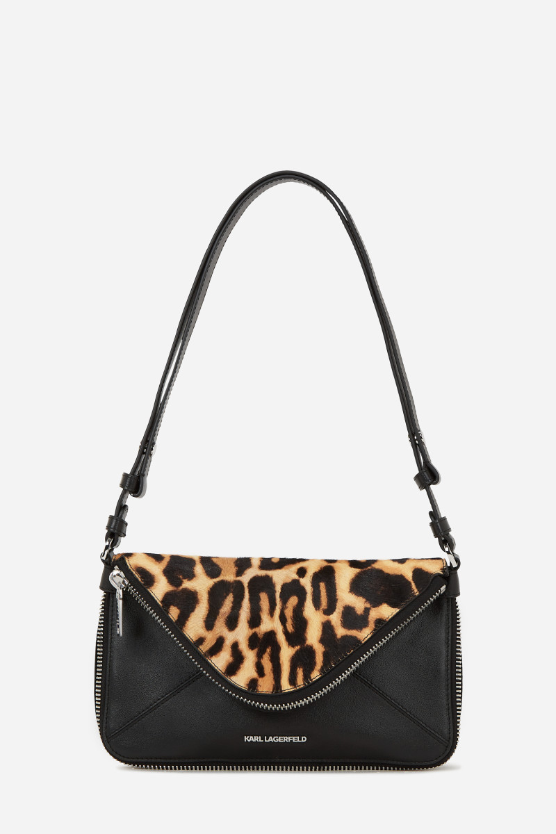 Levně Kabelka karl lagerfeld k/hardware shoulderbag leopard leopard