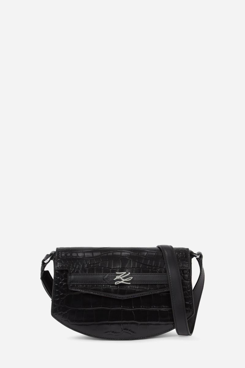 Levně Crossbody karl lagerfeld k/studio cb croc black-nickel