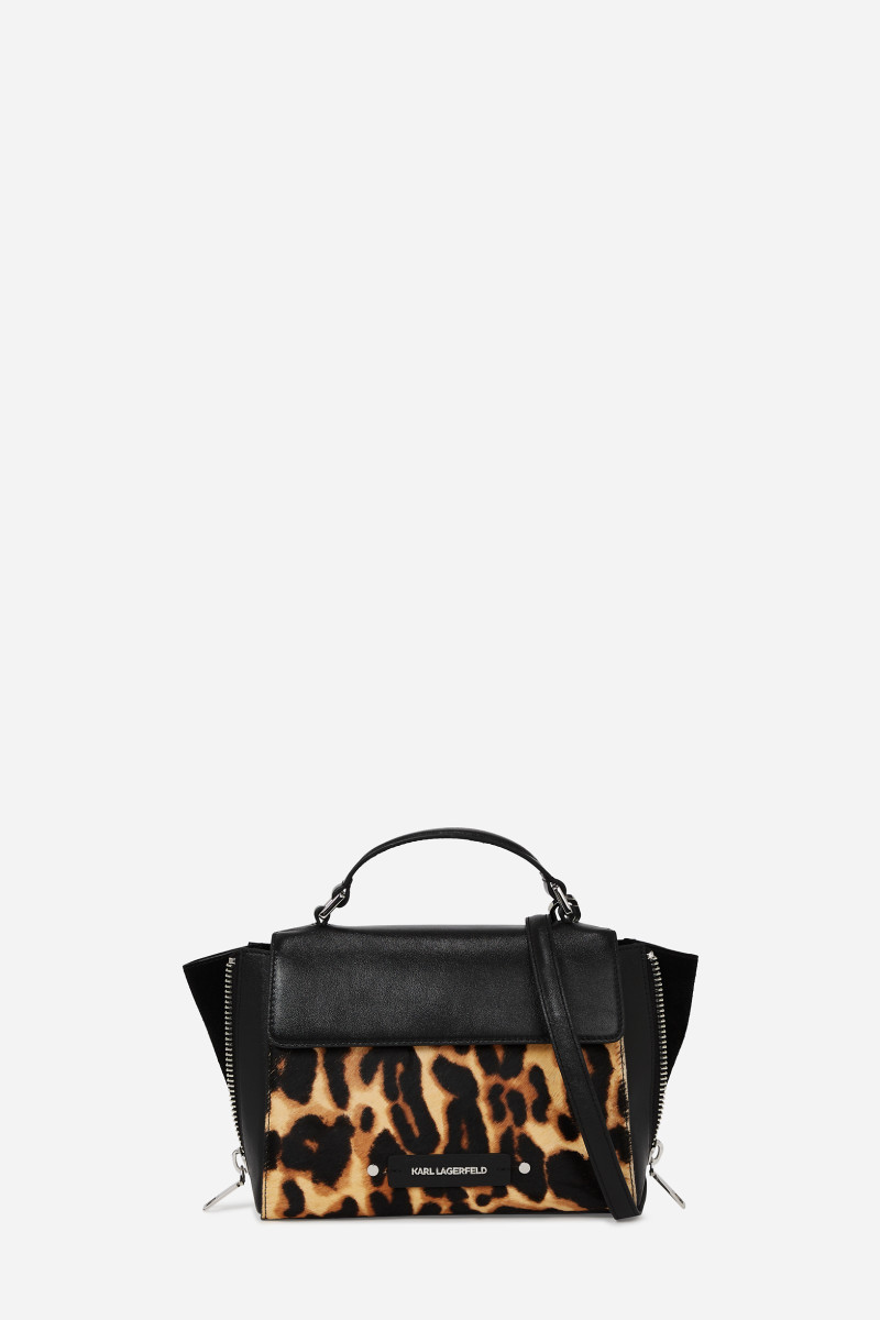 Levně Kabelka karl lagerfeld k/hardware sm th leopard leopard