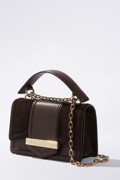 CROSSBODY KARL LAGERFELD K/NOVA SM CROSSBODY SUEDE - Kép 4