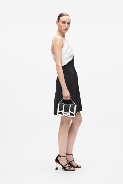 RETIKÜL KARL LAGERFELD K/NOVA SM CROSSBODY BL/WH - Kép 2