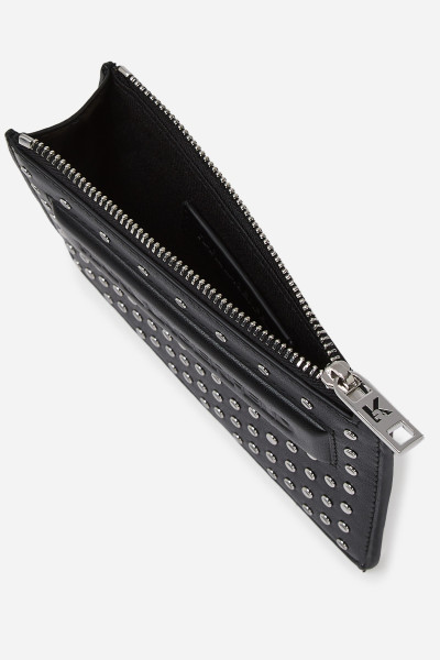 PÚZDRO NA PLATOBNÉ KARTY KARL LAGERFELD IKON/K ZIP CH STUDS - Fotografia č. 3