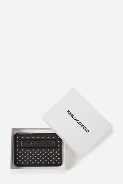 PÚZDRO NA PLATOBNÉ KARTY KARL LAGERFELD IKON/K ZIP CH STUDS - Fotografia č. 4