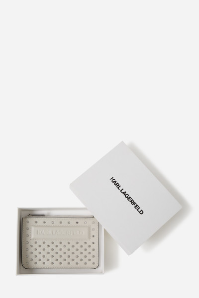 PÚZDRO NA PLATOBNÉ KARTY KARL LAGERFELD IKON/K ZIP CH STUDS - Fotografia č. 4