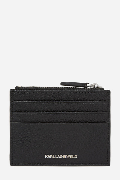 PÚZDRO NA PLATOBNÉ KARTY KARL LAGERFELD IKON PEBBLE KC ZIP CARD HOLDER - Fotografia č. 2