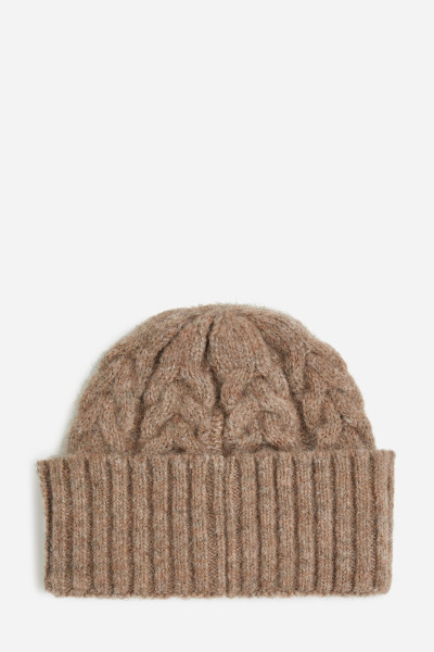 SAPKA KARL LAGERFELD K/ESSENTIAL CABLE KNIT BEANIE - Kép 3
