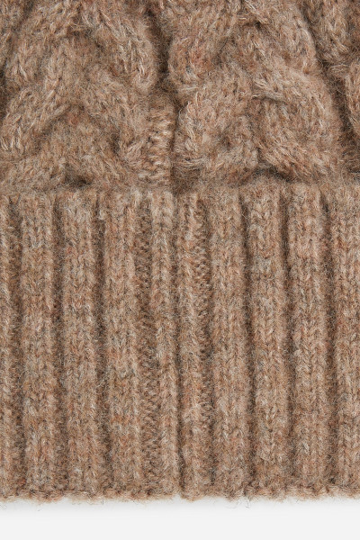 SAPKA KARL LAGERFELD K/ESSENTIAL CABLE KNIT BEANIE - Kép 5