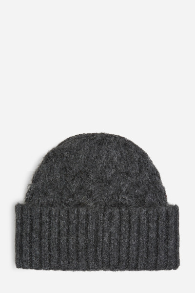 SAPKA KARL LAGERFELD K/ESSENTIAL CABLE KNIT BEANIE - Kép 2