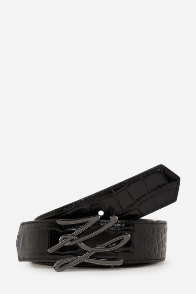 ÖV KARL LAGERFELD K/AUTOGRAPH CROCO H2.5 BELT - Kép 1