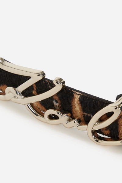 ÖV KARL LAGERFELD K/SIGNATURE LEOPARD H2.5 BELT - Kép 4