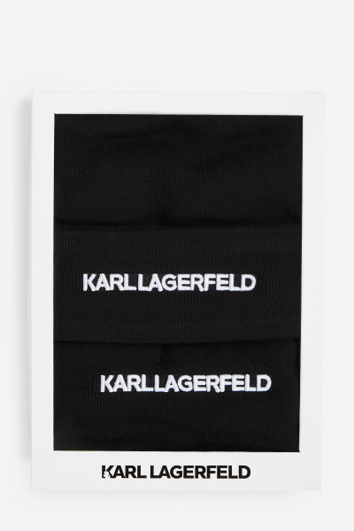FEJPÁNT ÉS SÁL SZETT KARL LAGERFELD K/ESSENTIAL HEADBAND SCARF GP - Kép 5