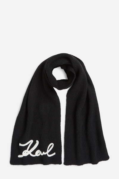 SÁL KARL LAGERFELD K/SIGNATURE CROCHET SCARF - Kép 1