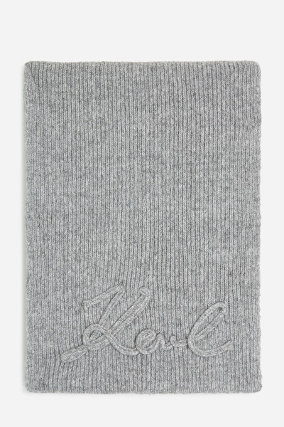 SÁL KARL LAGERFELD K/SIGNATURE CROCHET SCARF - Kép 2