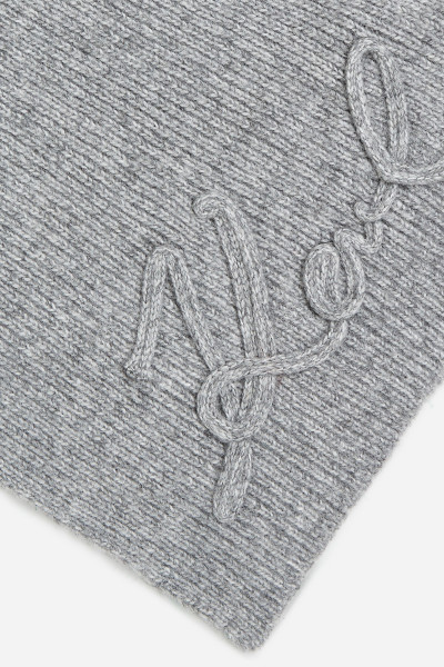 SÁL KARL LAGERFELD K/SIGNATURE CROCHET SCARF - Kép 4