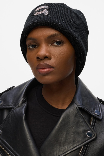 SAPKA KARL LAGERFELD IKON RH LUREX BEANIE - Kép 2