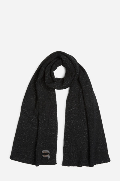 SÁL KARL LAGERFELD IKON RHINESTONE LUREX SCARF - Kép 1