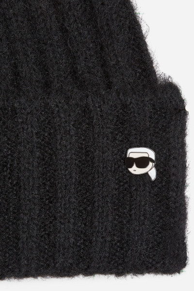 SAPKA KARL LAGERFELD IKON PIN BEANIE - Kép 4
