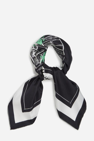 SÁL KARL LAGERFELD K/SKETCH SILK SCARF - Kép 1