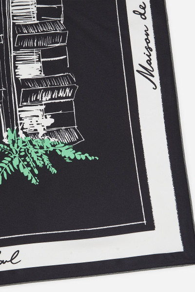 SÁL KARL LAGERFELD K/SKETCH SILK SCARF - Kép 4