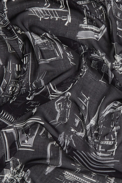 ŠÁTEK KARL LAGERFELD K/SKETCH MODAL SCARF - Fotografie č. 3