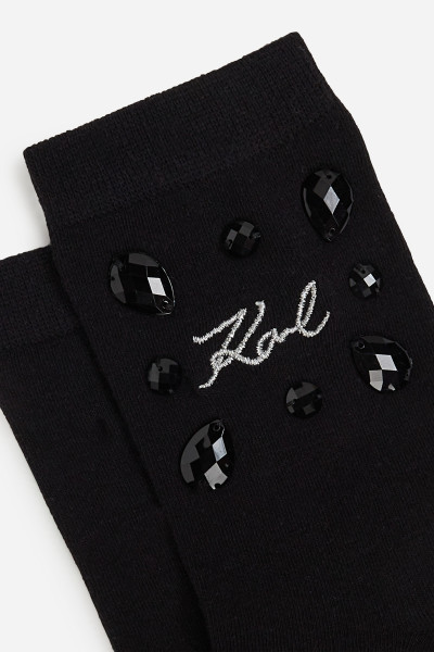 ZOKNI KARL LAGERFELD K/SIGNATURE GEM SOCKS 2P - Kép 4