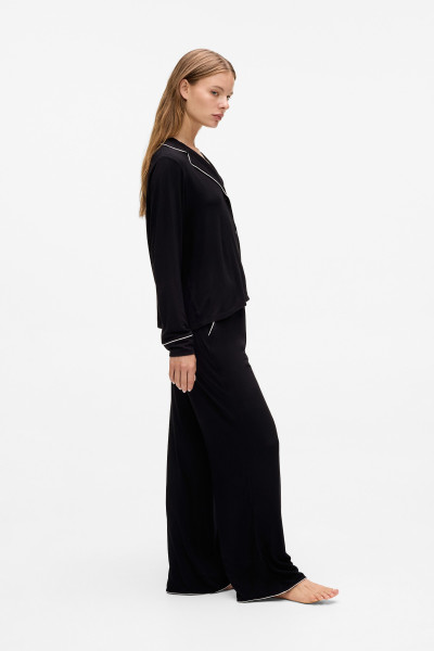 PYŽAMO KARL LAGERFELD SIGNATURE JERSEY LONG PJ SET - Fotografia č. 2