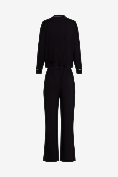 PYŽAMO KARL LAGERFELD SIGNATURE JERSEY LONG PJ SET - Fotografia č. 6