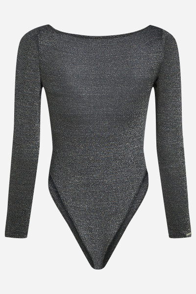 ALSÓNEMŰ KARL LAGERFELD SIGNATURE LUREX LS BODY - Kép 6