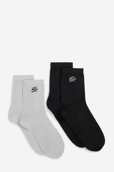 ZOKNI KARL LAGERFELD AUTOGRAPH LUREX 2 SOCKS 2P - Kép 2