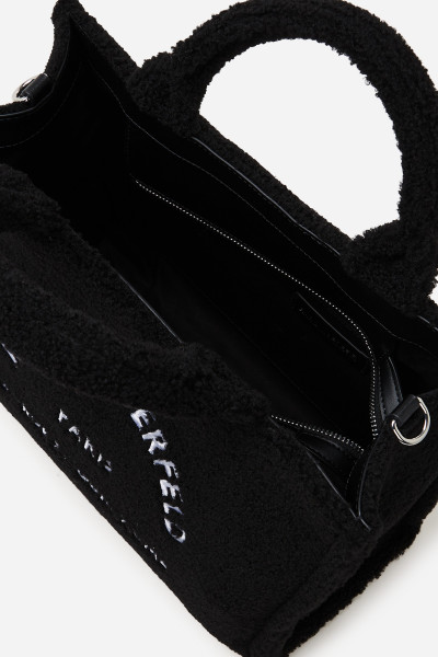 KABELKA KARL LAGERFELD K/RSG MD SQUARE TOTE SHEARLING - Fotografie č. 4