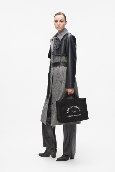 KABELKA KARL LAGERFELD K/RSG MD SQUARE TOTE SHEARLING - Fotografie č. 2