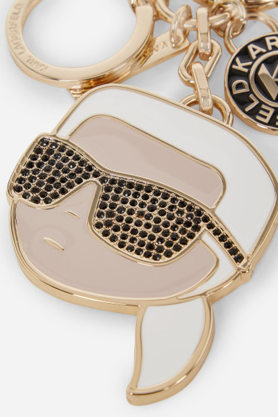 KLÍČENKA KARL LAGERFELD IKON RHINESTONES KEYCHAIN - Fotografie č. 3