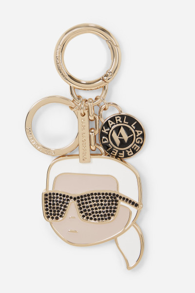 KLÍČENKA KARL LAGERFELD IKON RHINESTONES KEYCHAIN - Fotografie č. 1