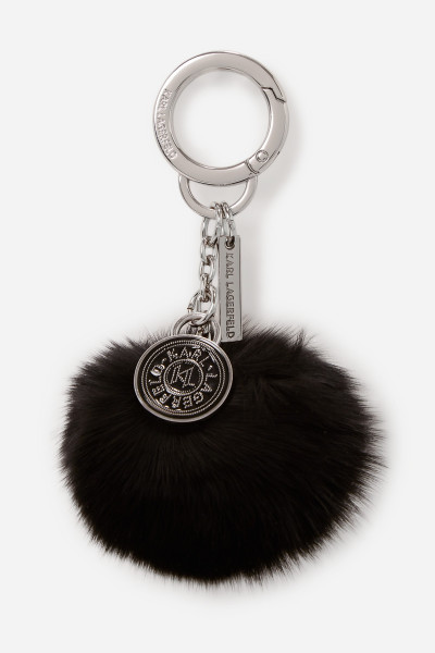 KĽÚČENKA KARL LAGERFELD K/CIRCLE FAUX FUR KEYCHAIN - Fotografia č. 1