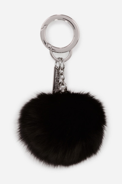 KĽÚČENKA KARL LAGERFELD K/CIRCLE FAUX FUR KEYCHAIN - Fotografia č. 2