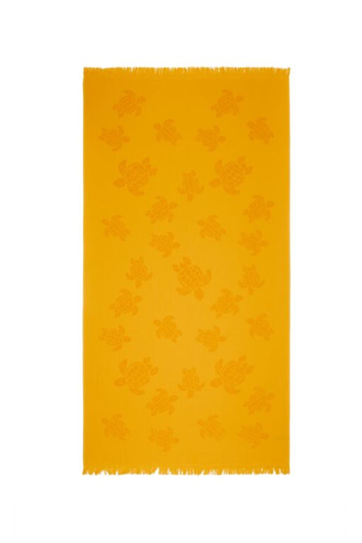 TÖRÜLKÖZŐ VILEBREQUIN BEACH TOWEL IN ORGANIC COTTON TURTLES JACQUARD - Kép 2