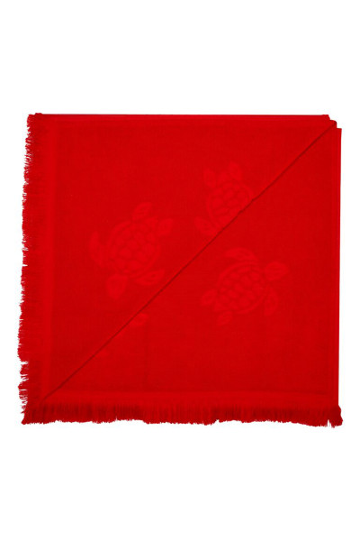 TÖRÜLKÖZŐ VILEBREQUIN BEACH TOWEL IN ORGANIC COTTON TURTLES JACQUARD - Kép 2