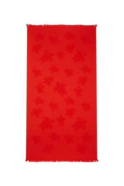 TÖRÜLKÖZŐ VILEBREQUIN BEACH TOWEL IN ORGANIC COTTON TURTLES JACQUARD - Kép 1