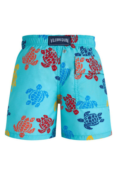FÜRDŐRUHA VILEBREQUIN BOYS SWIM SHORTS RONDE DES TORTUES TRICOT - Kép 2