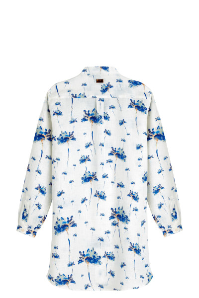 RUHA VILEBREQUIN WOMEN LINEN SHIRT DRESS HERBIER - Kép 4