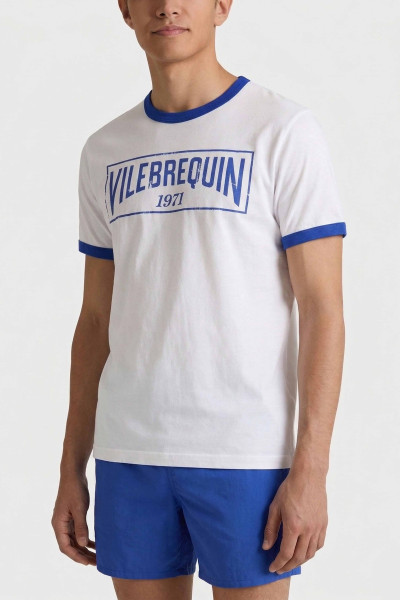 PÓLÓ VILEBREQUIN MAXI MEDIGITAL PRINT  VINTAGE LOGO ORGANIQUE COTTON - Kép 1