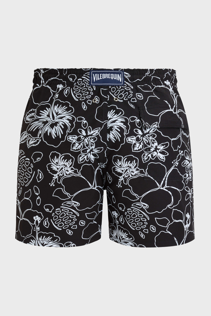 Plavky Vilebrequin Tropical Turtles Ink Noir