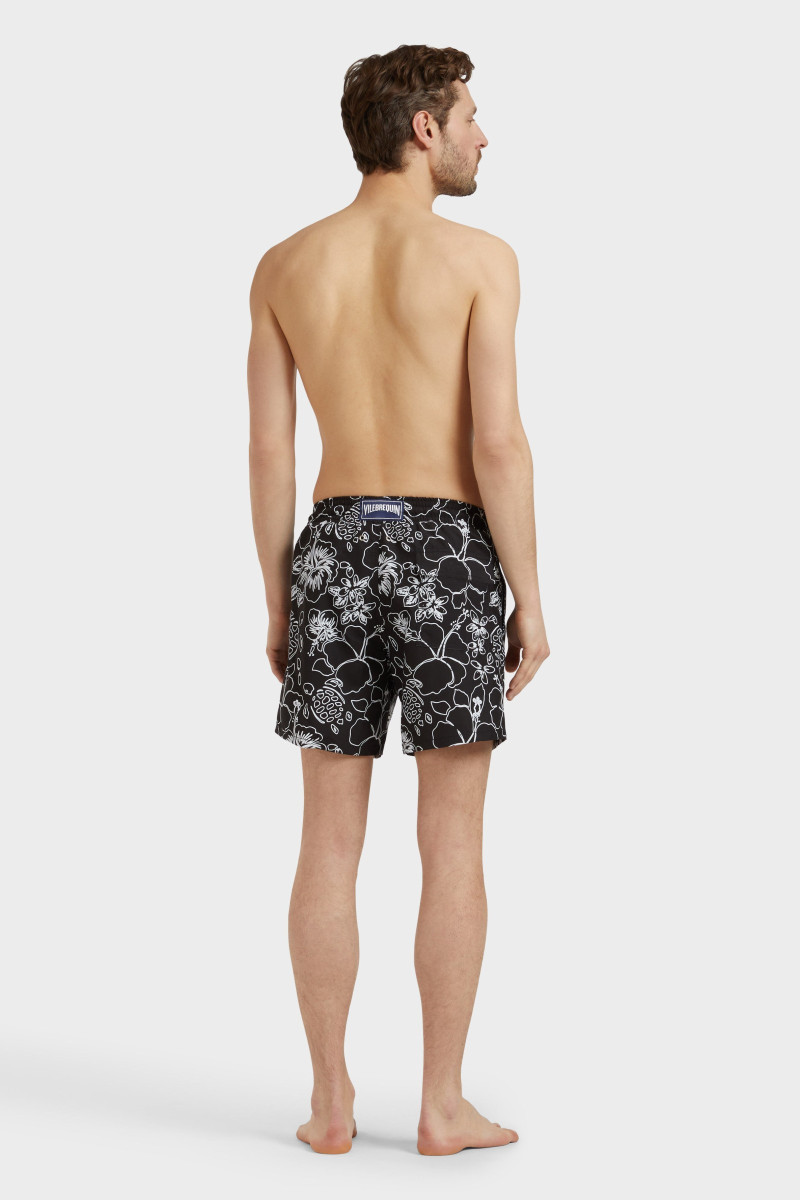 Plavky Vilebrequin Tropical Turtles Ink Noir