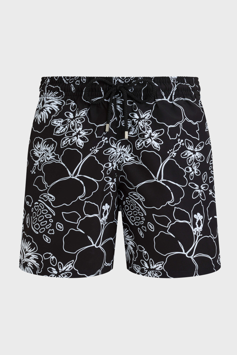 Plavky Vilebrequin Tropical Turtles Ink Noir