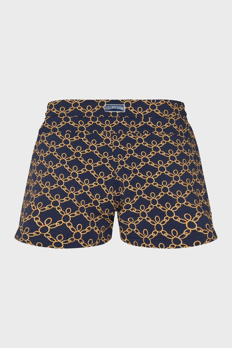 Plavky Vilebrequin Turtles Chain Stretch Bleu Marine