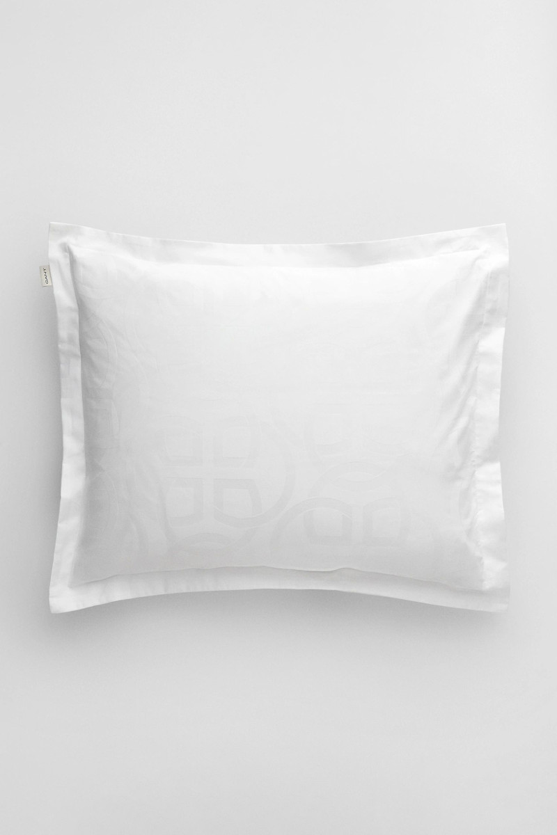 POVLAK NA POLŠTÁŘ GANT JACQUARD MONOGRAM PILLOWCASE 50x60 WHITE