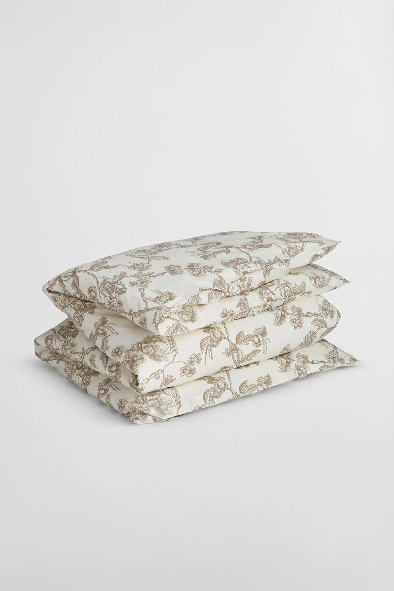 LOŽNÍ POVLEČENÍ GANT TREE PRINT DOUBLE DUVET 200x220 TAUPE BEIGE