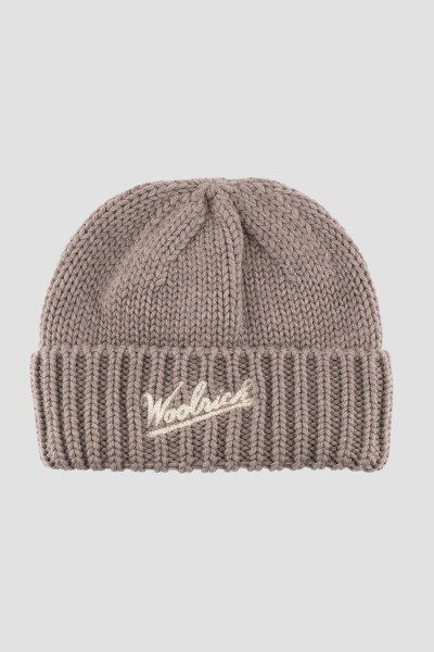 ČAPICA WOOLRICH MERINO WOOL LOGO BEANIE - Fotografia č. 1